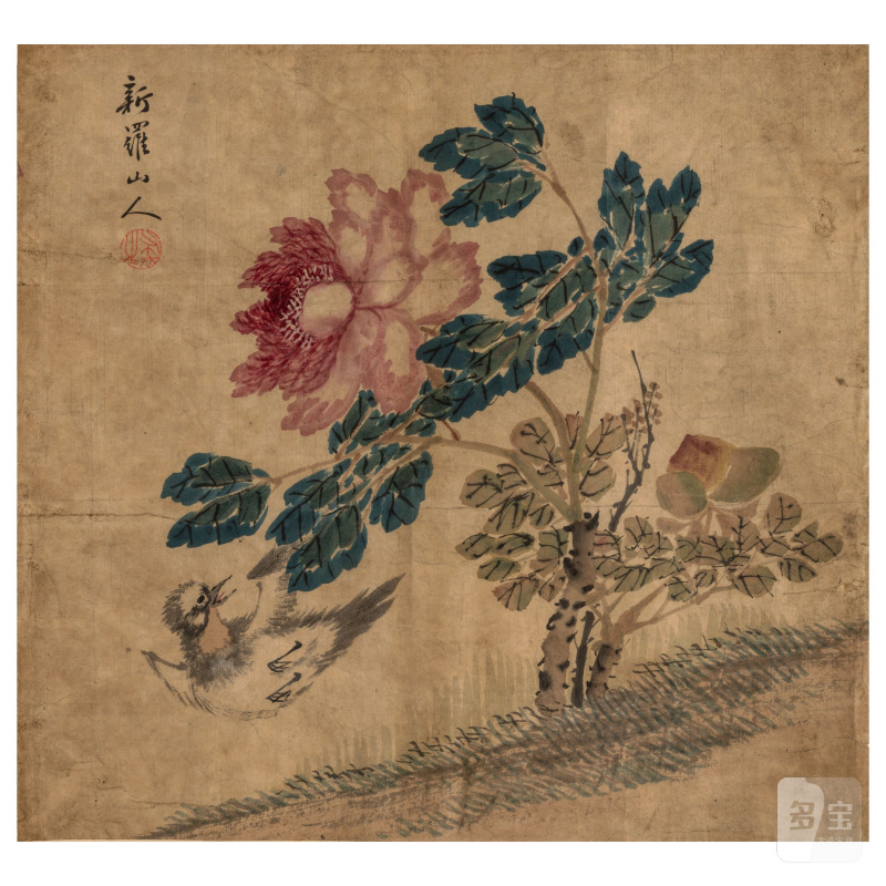 （款）華喦 花鳥 設色紙本 冊頁鏡心四幀 | AFTER HUA YAN - 图5